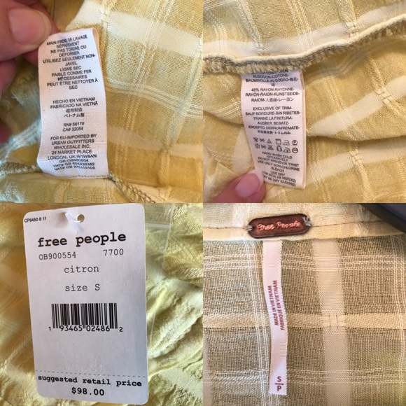 Free People NWT Loveland button down shirt - Picture 7 of 7